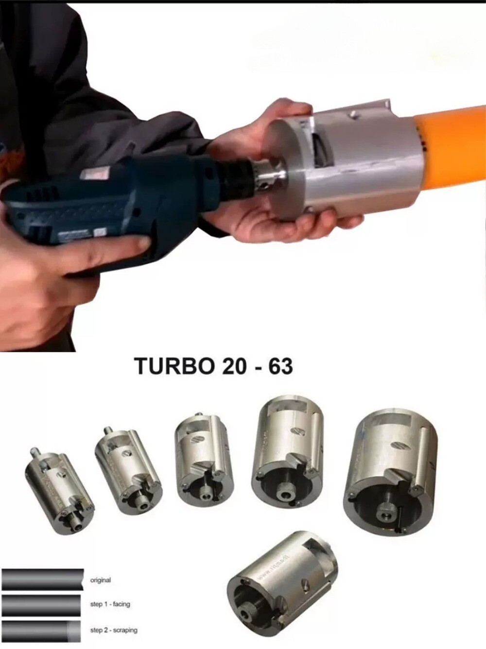 Plastic Fusion Welding Electrofusion Welding Sets Rotary Scraper Welding