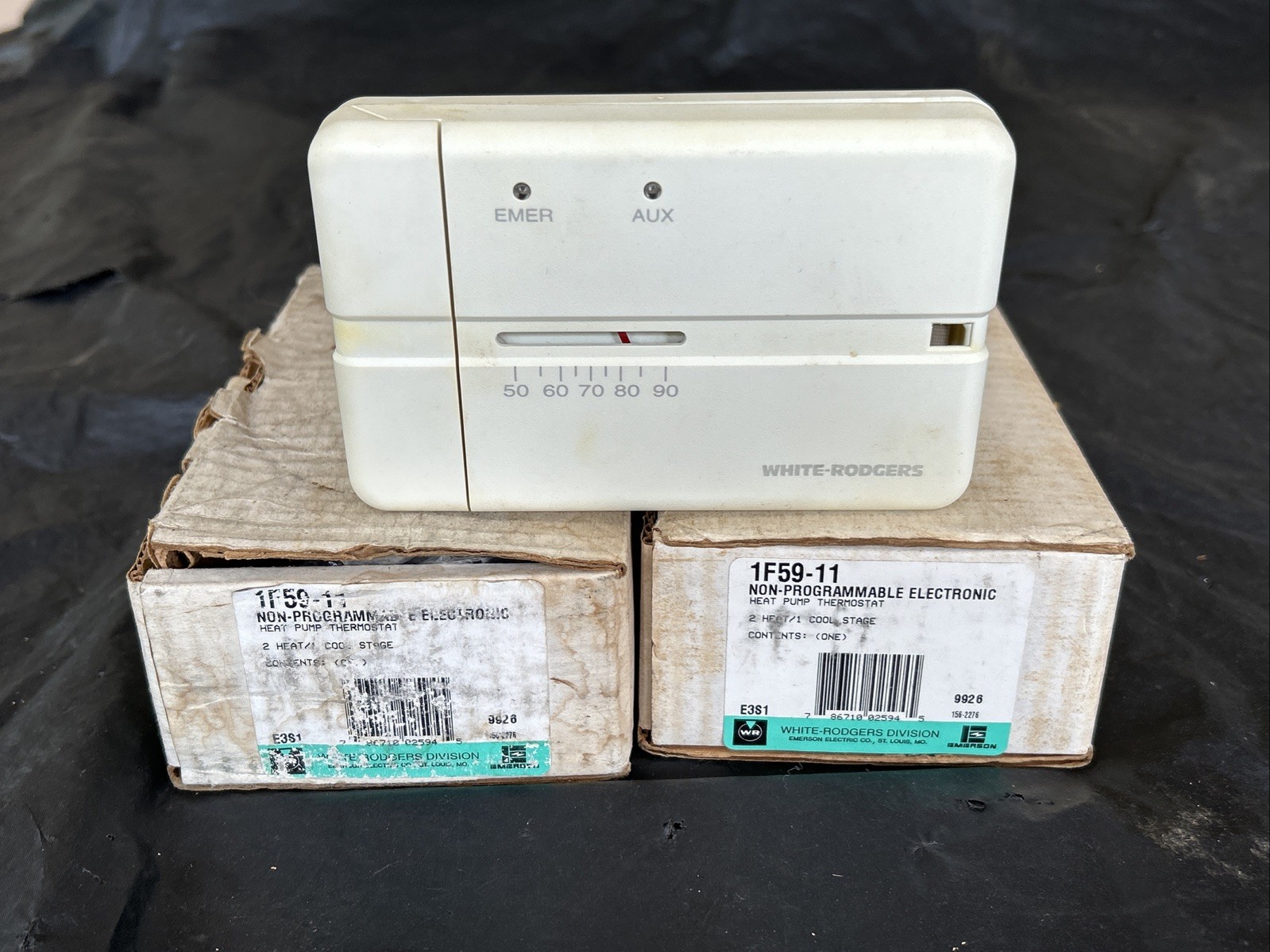2, White-Rodgers 1F59-11 Non-Programmable Heat Pump Thermostat 2 Heat/1 Cool