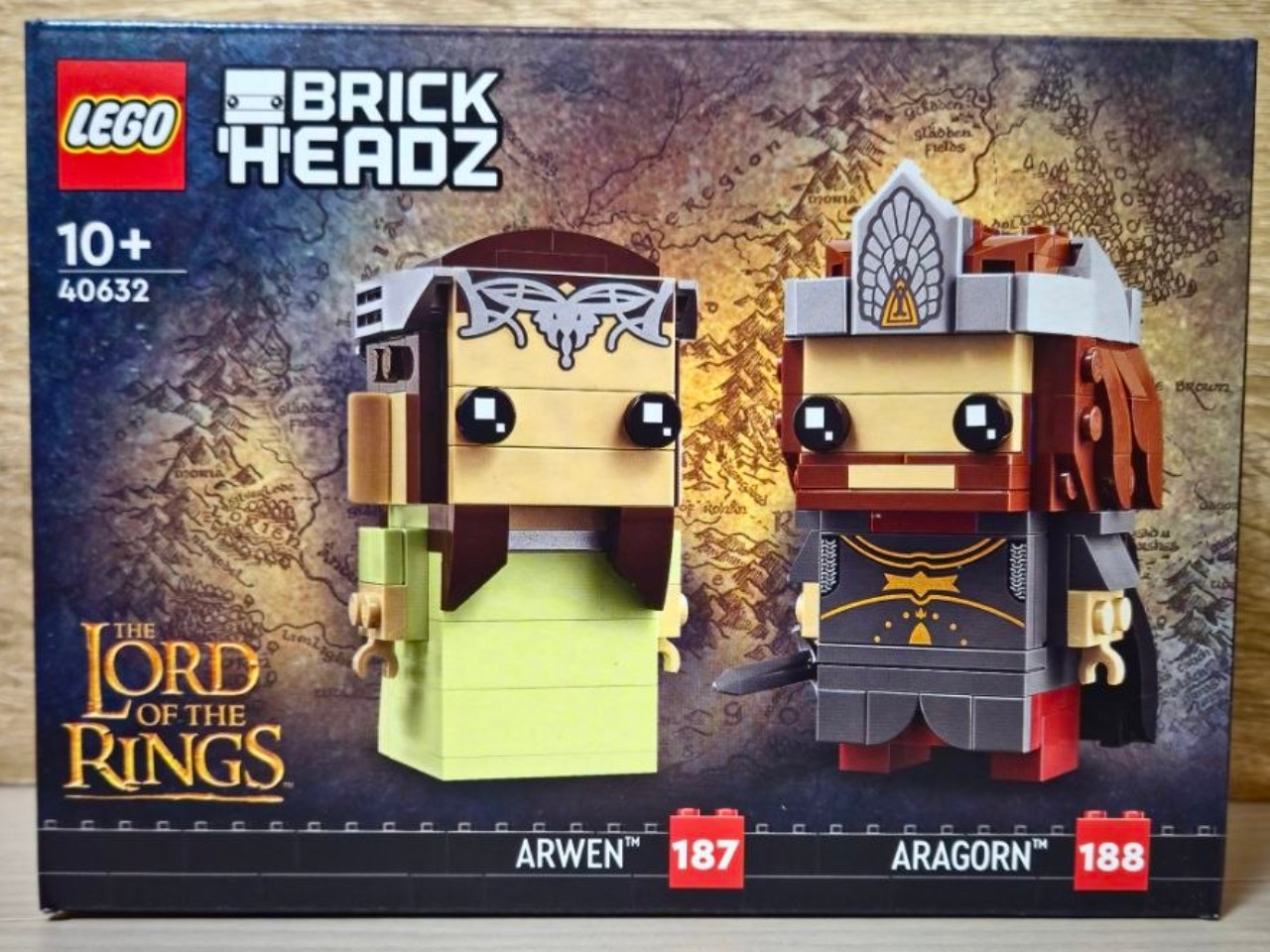 LEGO 40632 Aragorn & Arwen BrickHeadz The Lord of the Rings NEW Sealed Retired