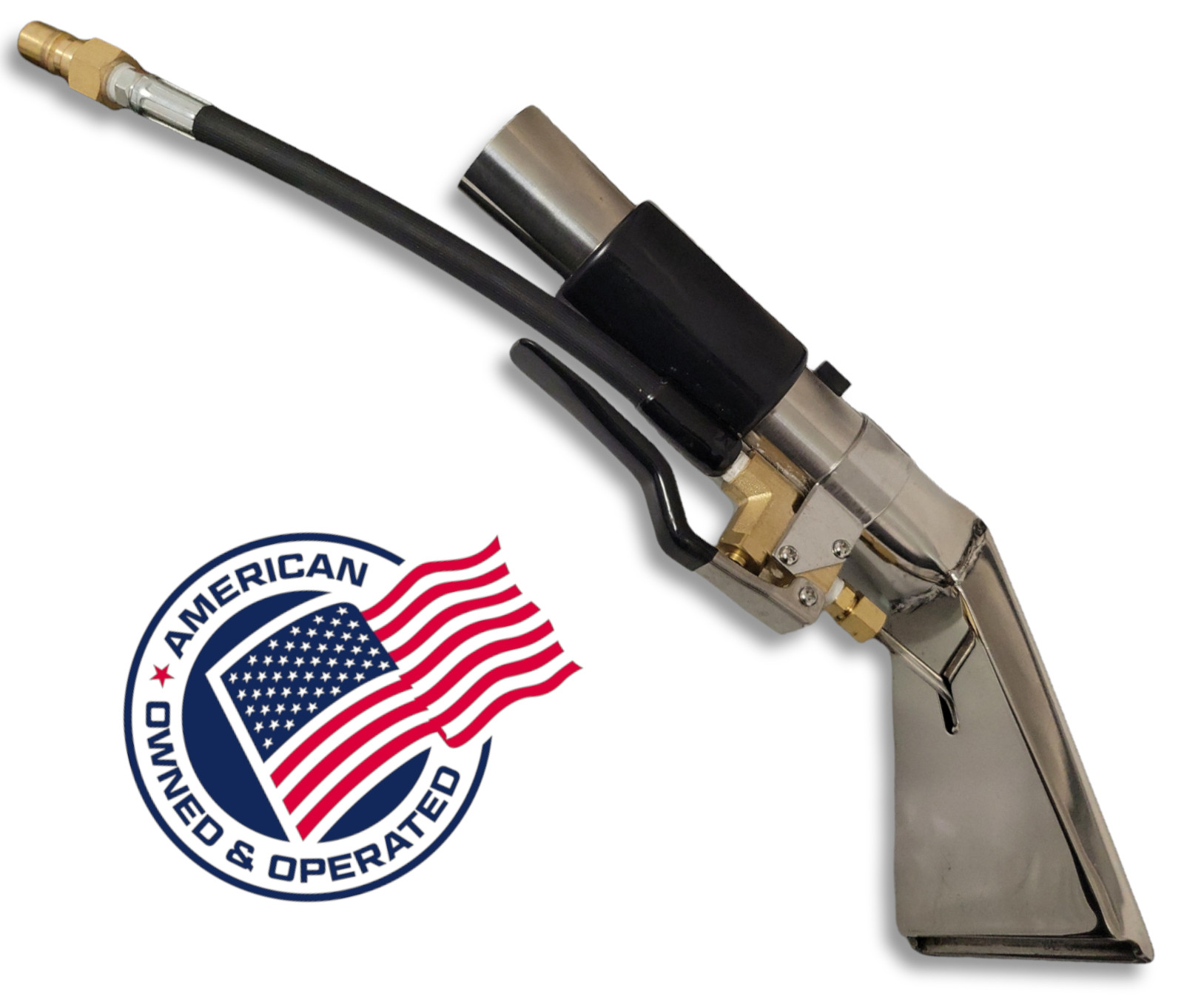 Carpet Extractor Upholstery Wand Tool Closed Internal Jet Stainless 4" 1200 PSI