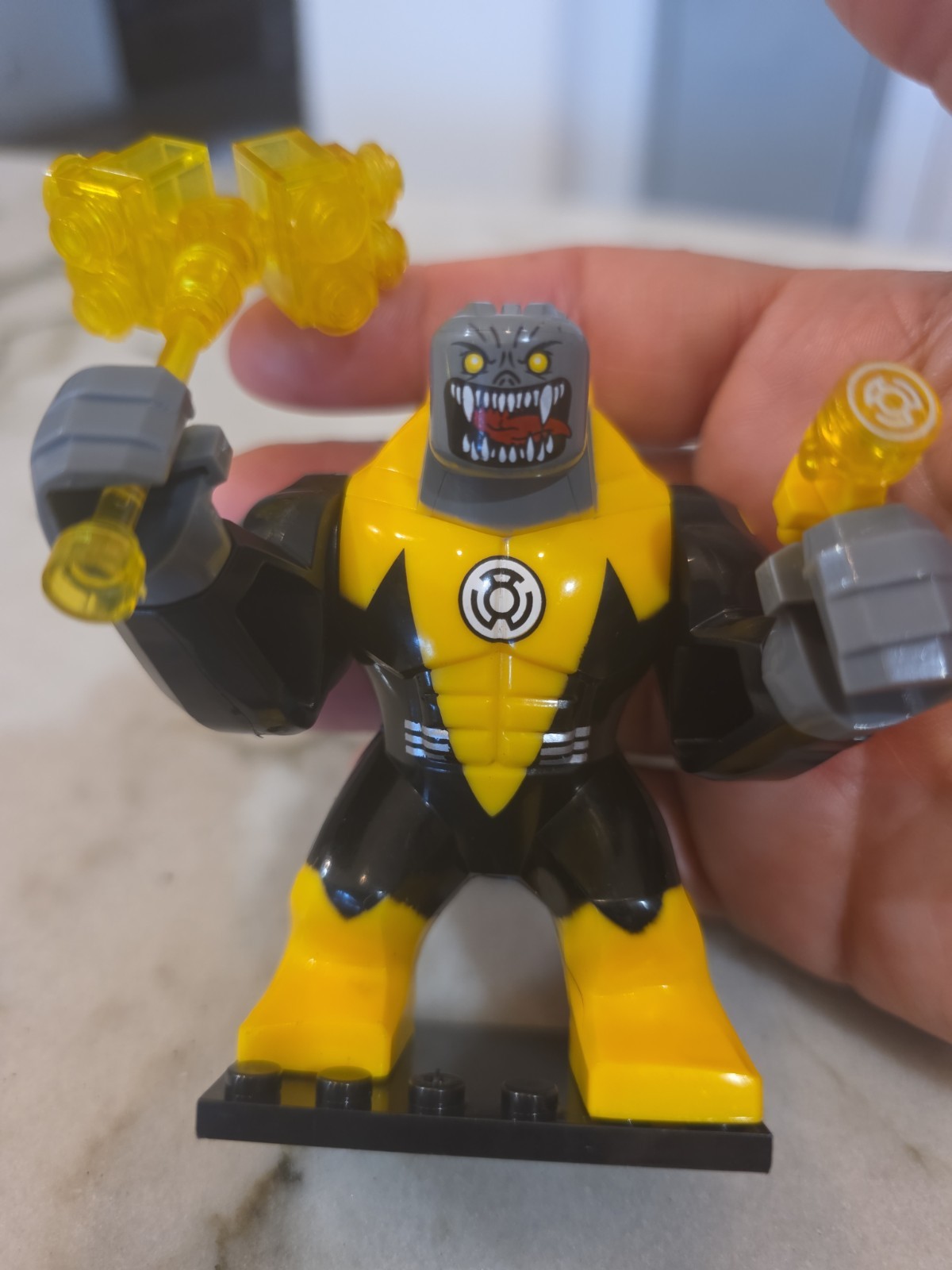 Arkillo Green Lantern Custom Big figure. Yellow And Black