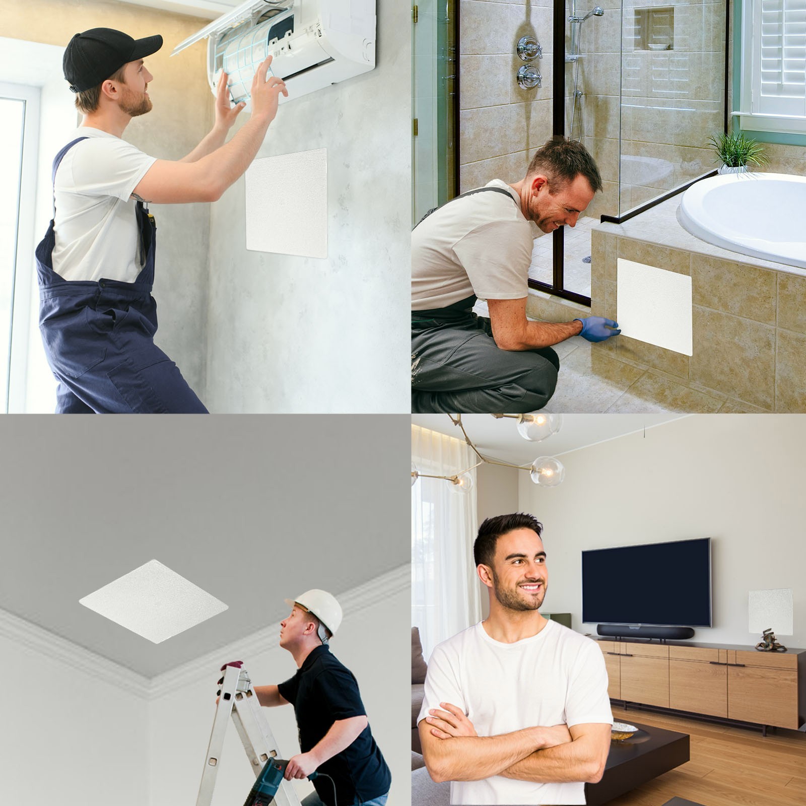 Morvat 8x8 Adjustable Spring Access Panel for Drywall & Ceiling