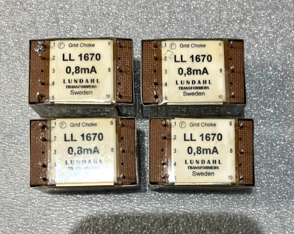 Single (1) Lundal LL 1670 Grid Chokes (4) available for 300B, 2A3