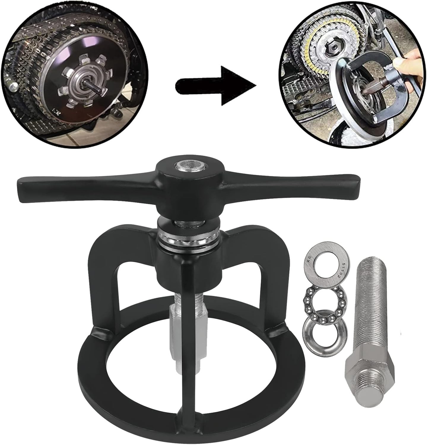 Worldmotop Clutch Spring Compressor Compression Tool compatible with Harley 1...
