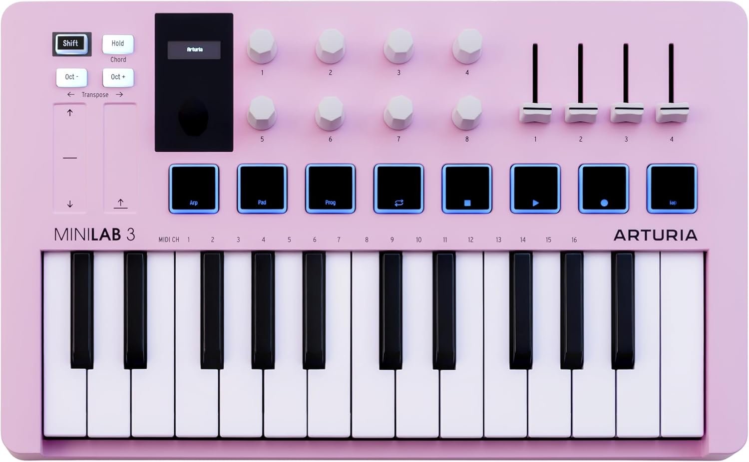 Arturia Minilab 3 25 Slim-key Controller - Rose Quartz