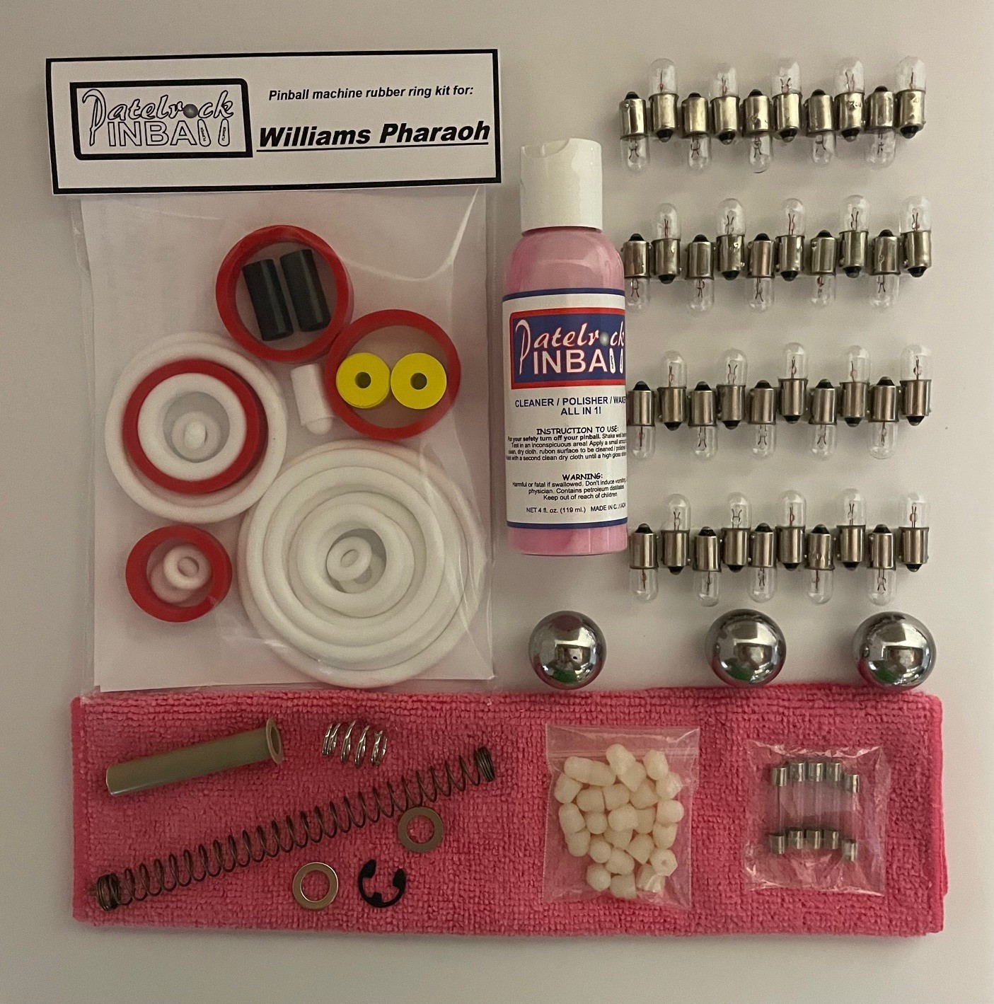 1981 Williams Pharaoh Pinball Machine Maintenance Tune Up Kit