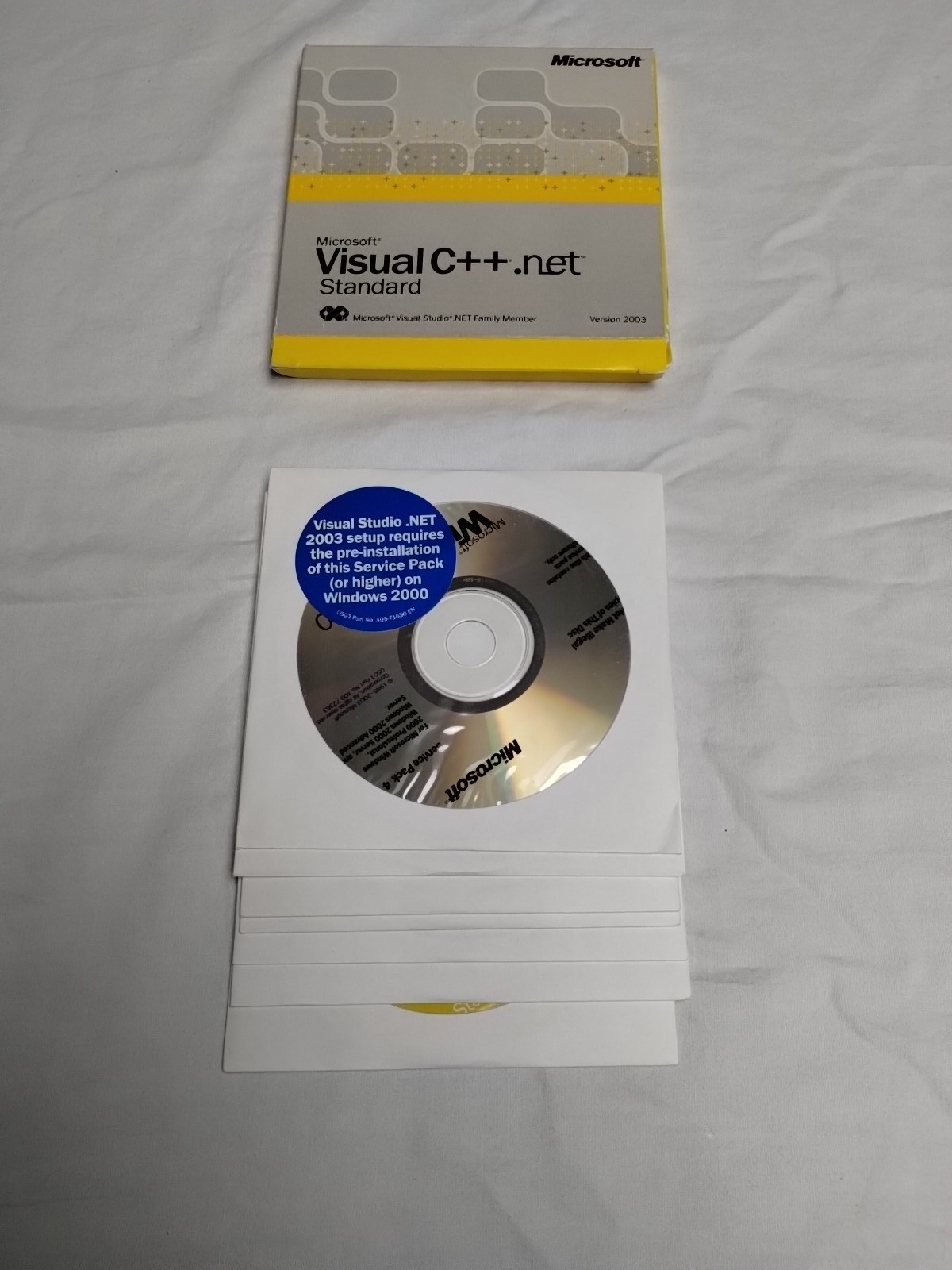 Genuine Microsoft Visual C++.net Standard - Boxed with 7 CD's & Manuals & Code