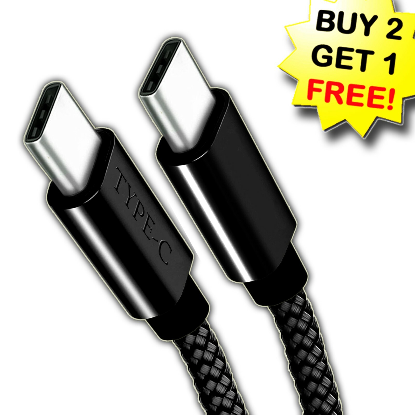 USB-C to USB-C Cable Male Type-C Cable Cord Fast Charger Charging Data Sync