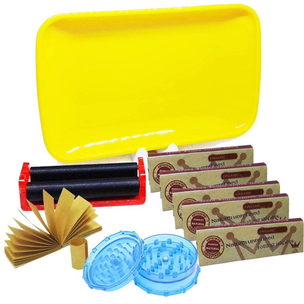 Tulip Grassland Gift Set Starter Kit Pack Rolling Papers Grinder Roller Tray NEW