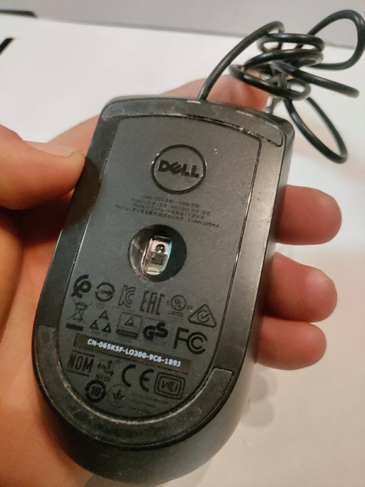 Dell Optical USB Mouse (Wired, Black, 3 Button, Scroll Wheel, MS116p, MS116t)