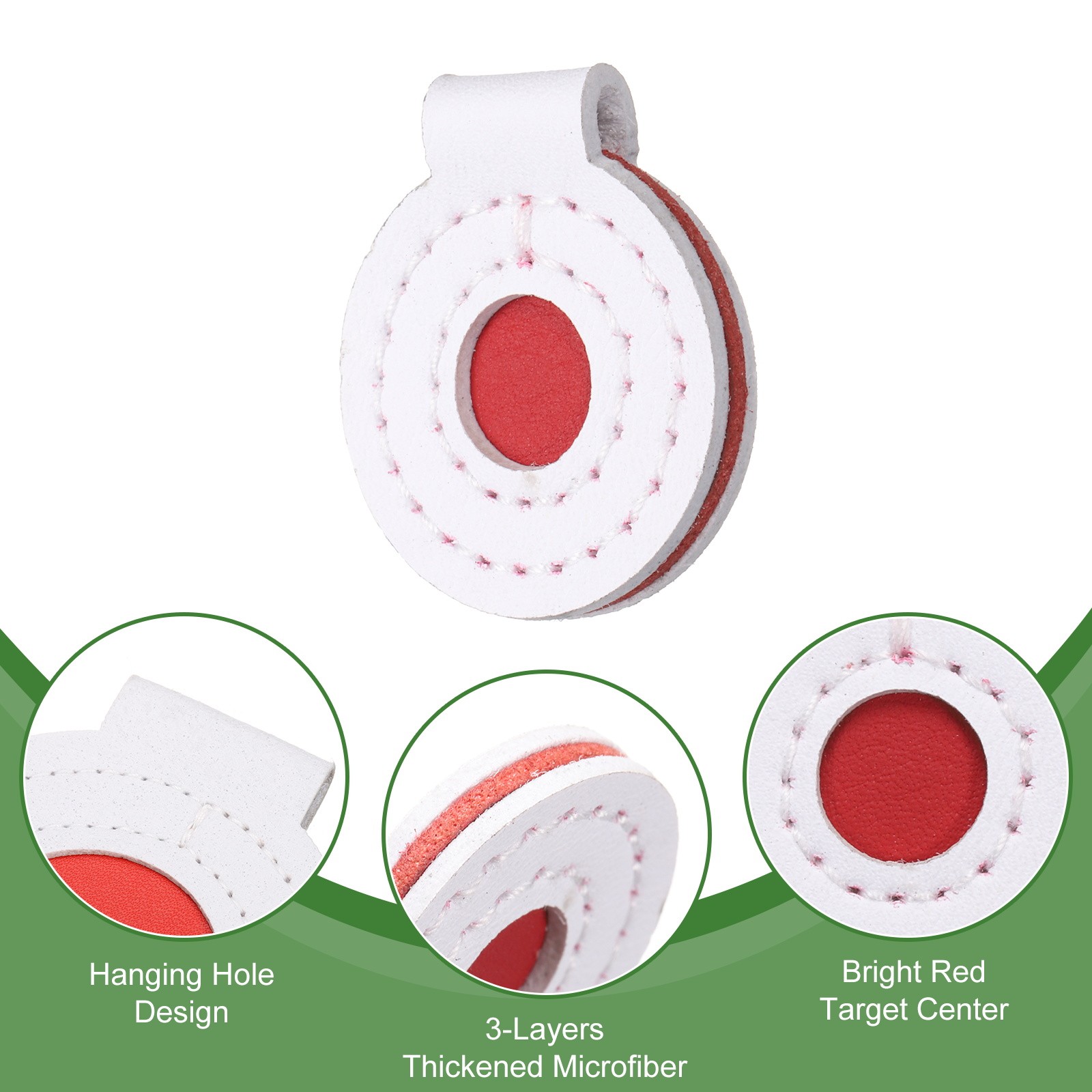 7Pcs Microfiber Bullseye Targets for Shooting Practice 3cm
