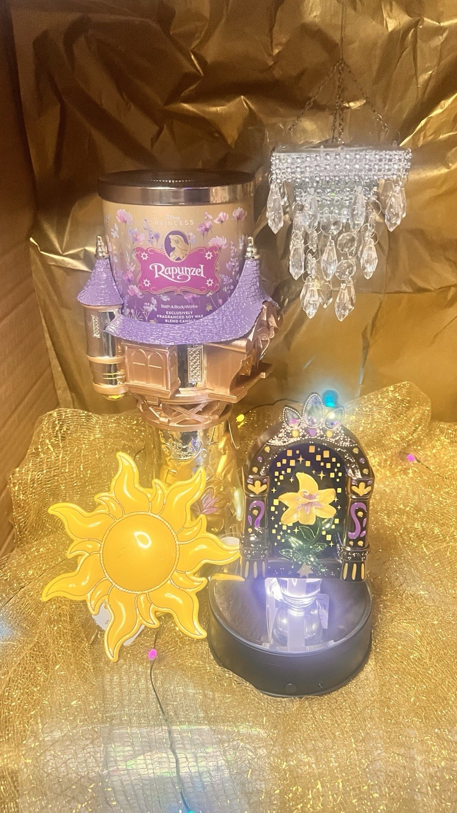 Disney Princess RAPUNZEL Pedestal Bath & Body Works Candle Holder Wallflowers