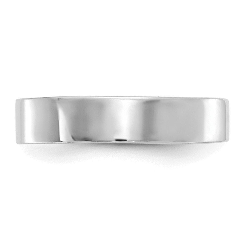 14k White Gold Polished Adjustable 3mm Band Toe Ring 0.85g