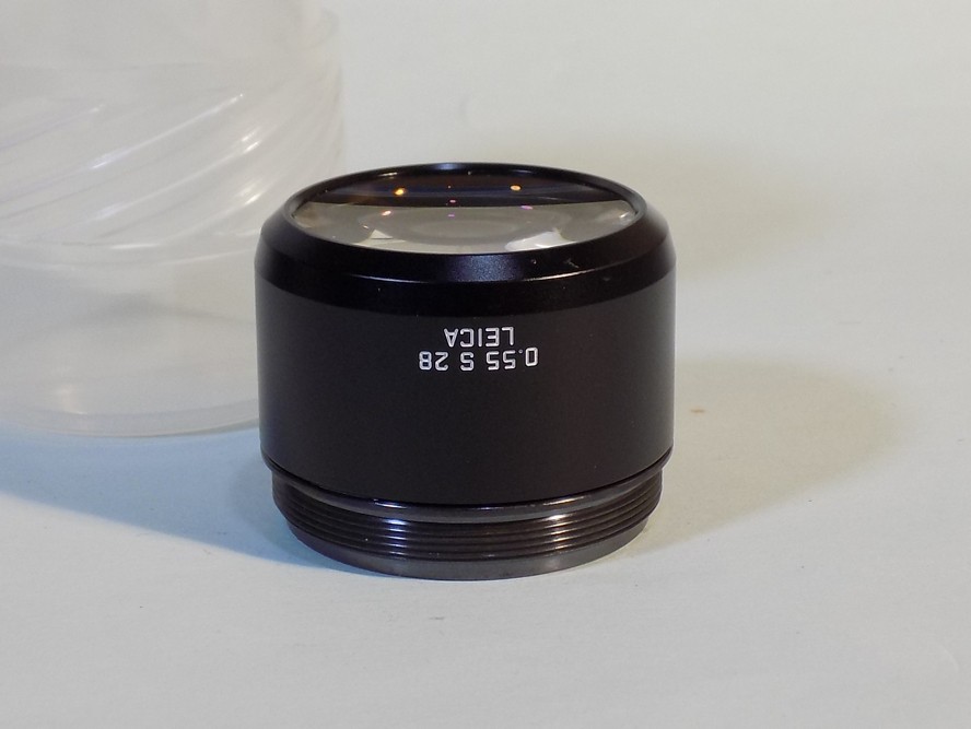 New Leica Microscope Condenser Head Lens 0.55 S 28 # 505234
