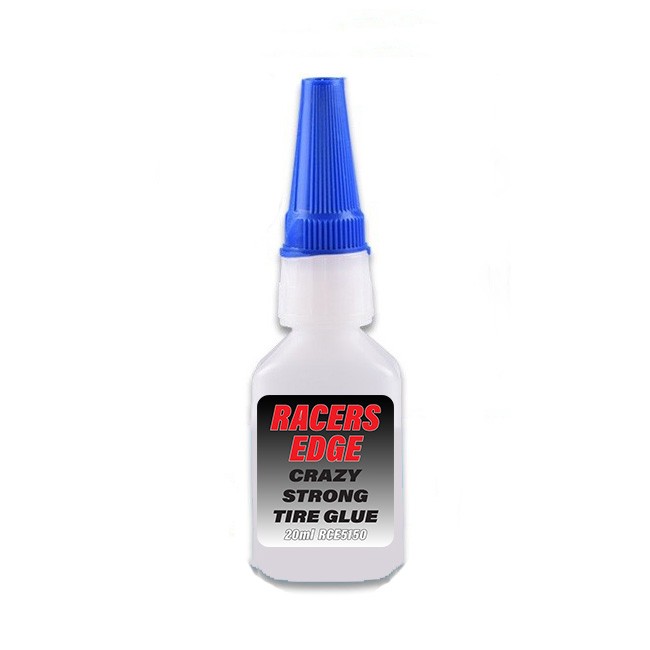 Racers Edge Crazy Strong RC Tire Glue 20g w/Pin Cap & Tips RCE5150