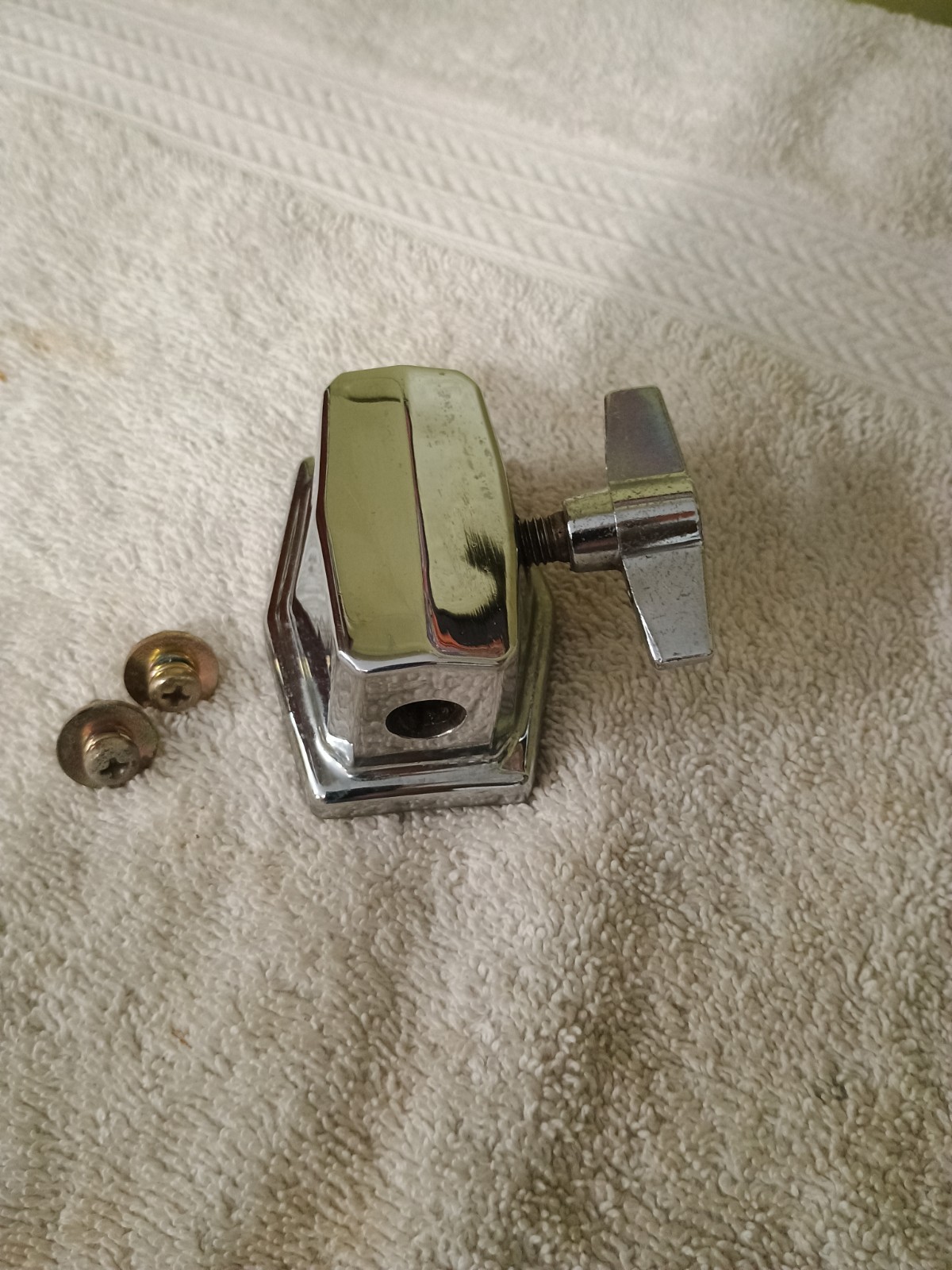 (1) VINTAGE 1980's TAMA MIJ SUPERSTAR FLOOR TOM LEG MOUNTING BRACKET-VG!