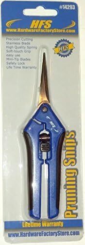 HFS 5PC Softouch Micro-Tip Pruning Snip, Leaf Trimmer, ScissorQuick Pruning Snip