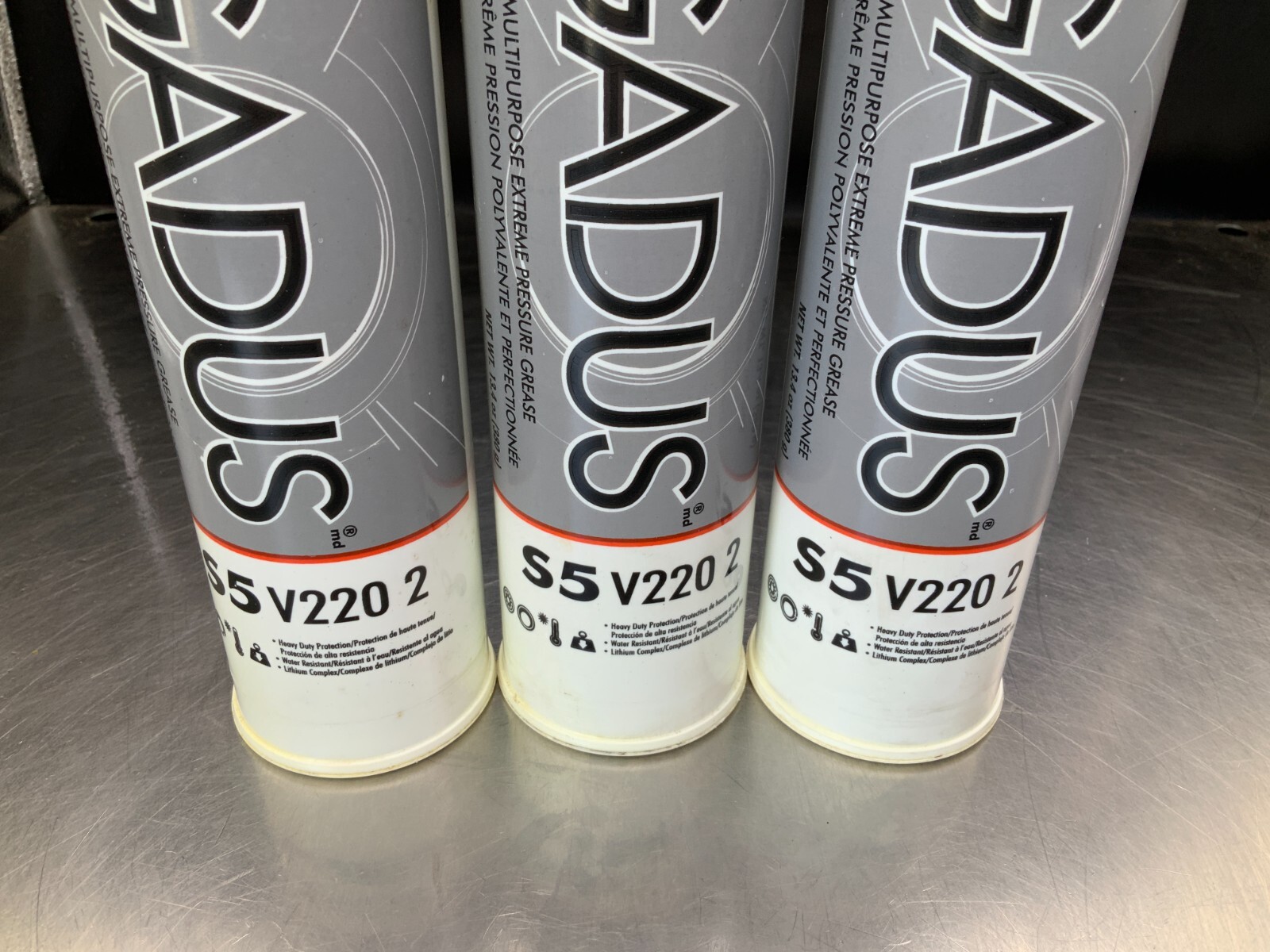 (3) Shell Gadus S5 V220 Advanced Performance Grease