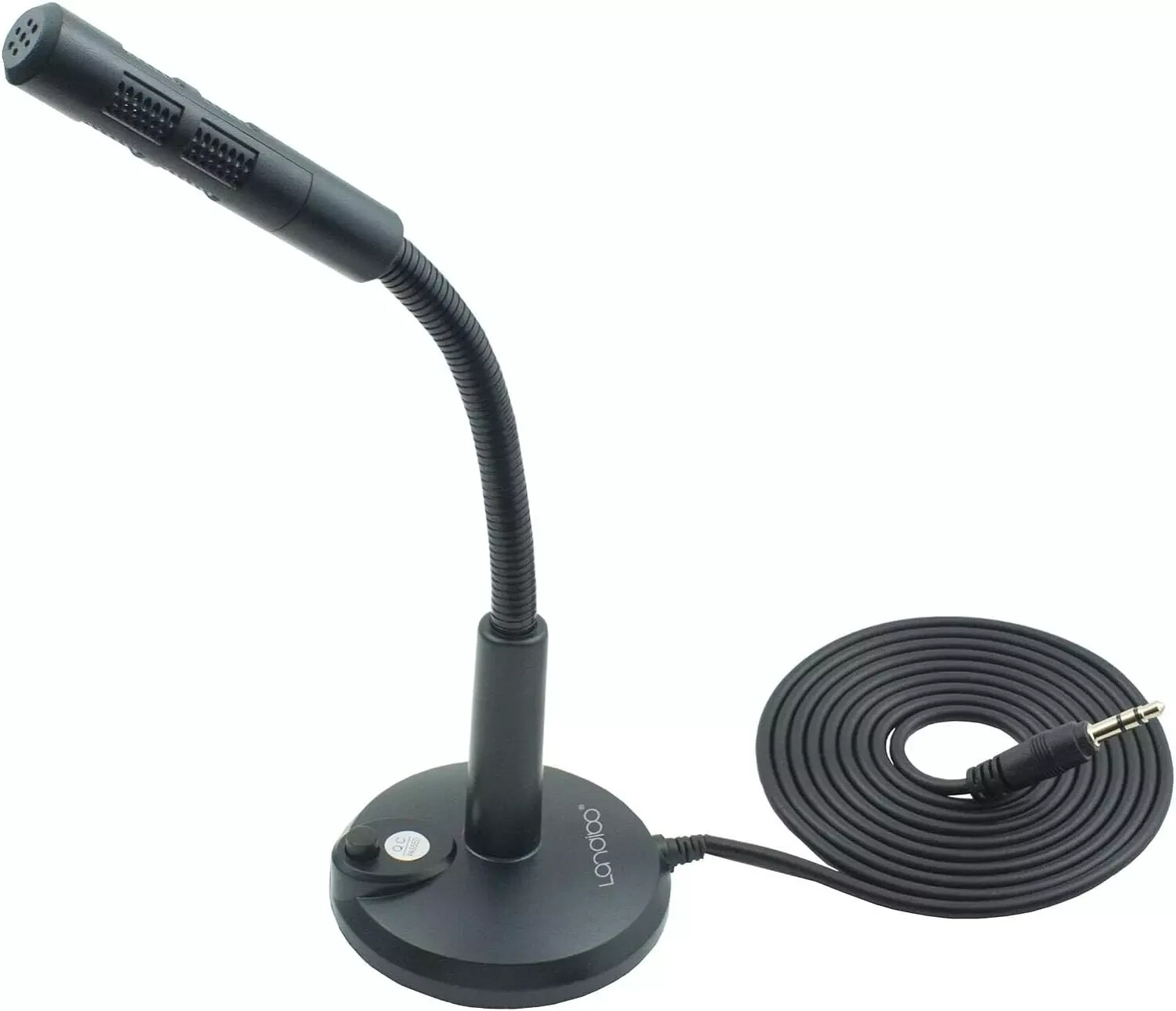 3.5mm Gooseneck Mic for Laptop/PC, Ideal for Gaming, Meetings & Podcasts