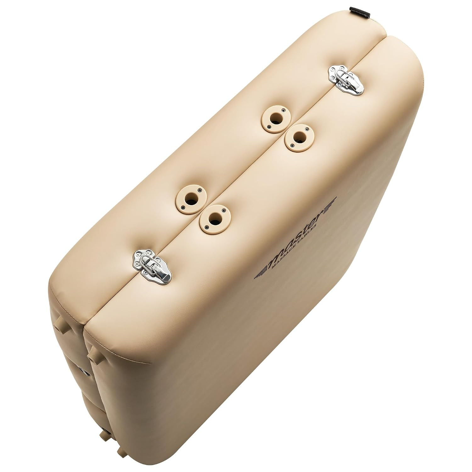 Del Ray Heated Massage Table with Memory Foam & Tilting Backrest - Beige