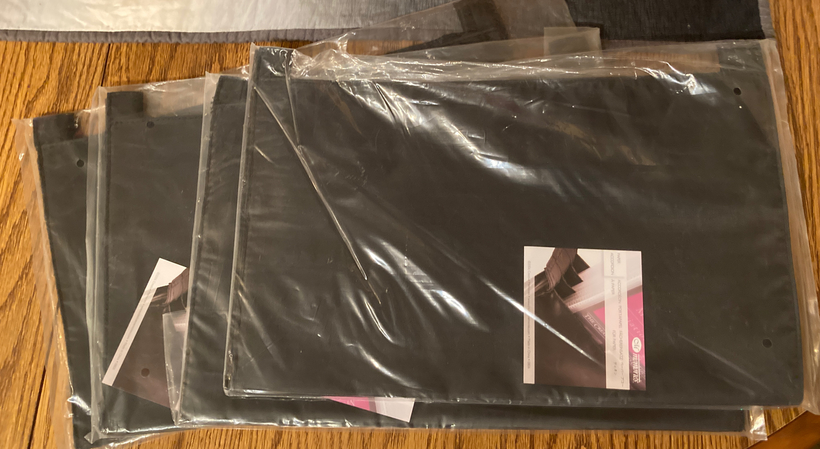 NIP Lot Of 4 Creative Memories Paper Accordions - adheres into Rolling Tote