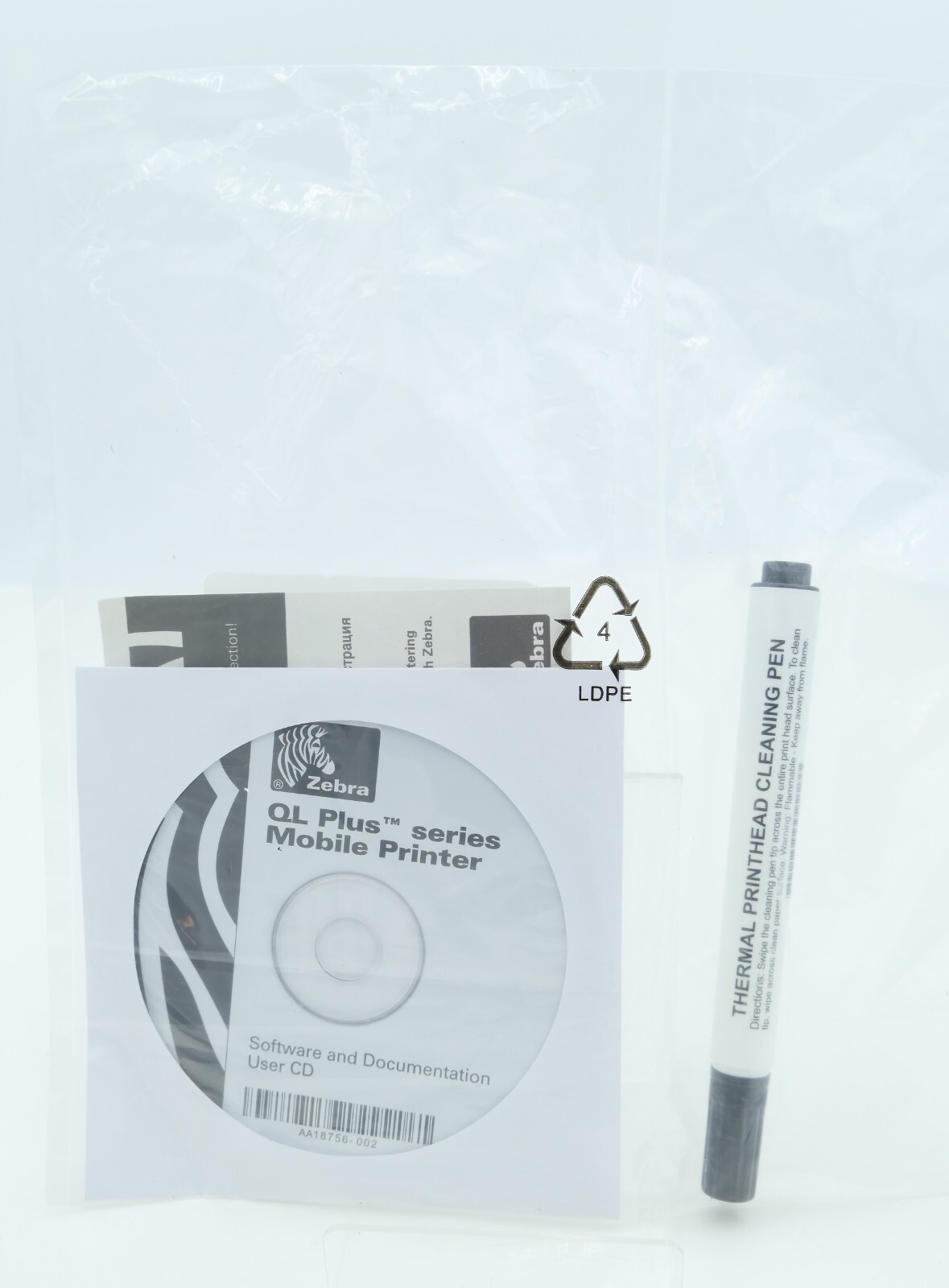 Zebra QL220 Plus Q2D-LUGA0000-00 Portable Barcode Label Wireless Printer NEW