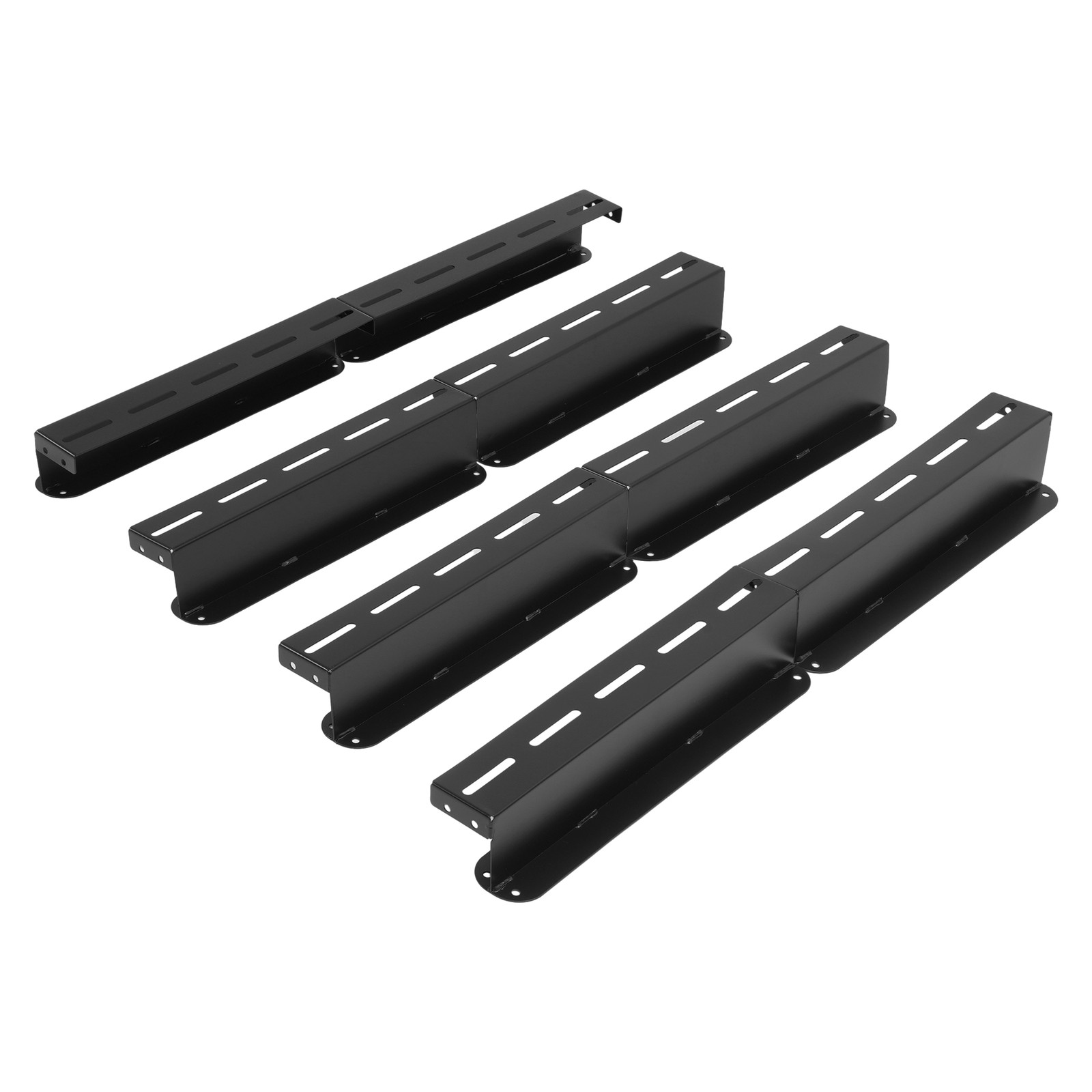 8PK Ceiling Rail Overhead Garage Storage Bin Racks For 6 Bins Shelving System