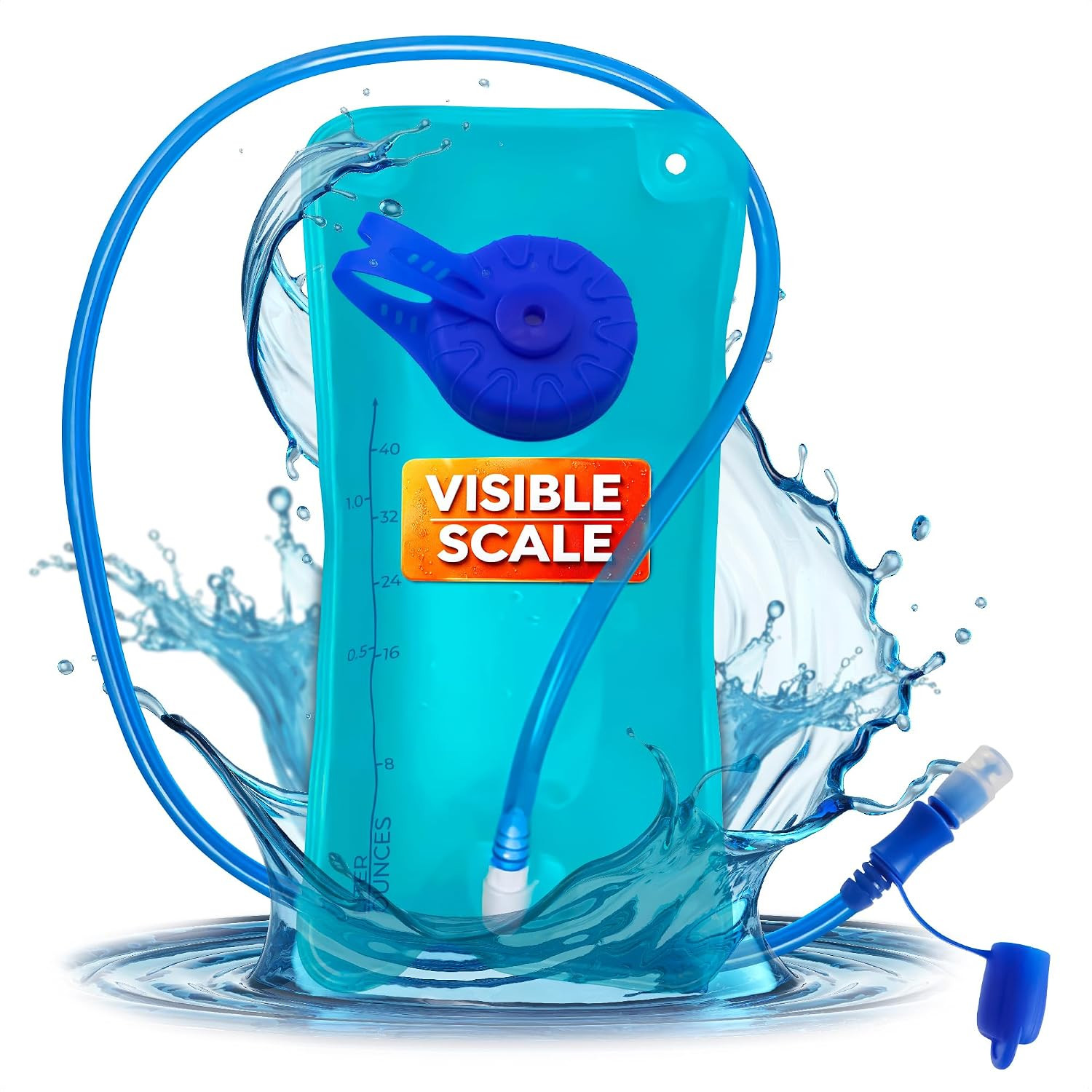 Water Bladder for Hiking Backpack – 1L/1.5L TPU Material Hydration Bladder with