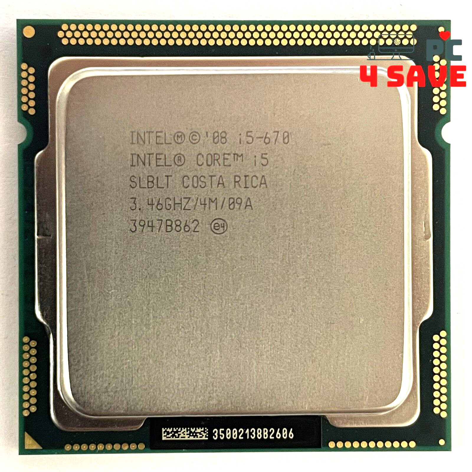 Intel Core i5-670 3.47GHz 2-Core LGA1156 4MB Desktop CPU Processor SLBLT SLBTL
