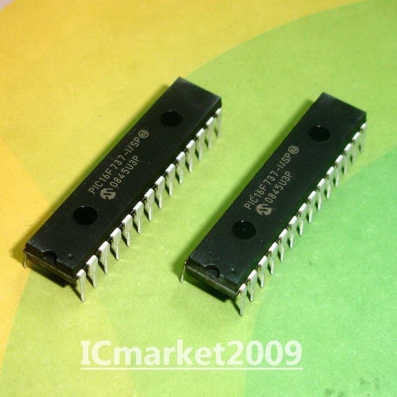 5 PCS PIC16F737-I/SP DIP-28 16F737 8-Bit CMOS Flash Microcontrollers Chip IC