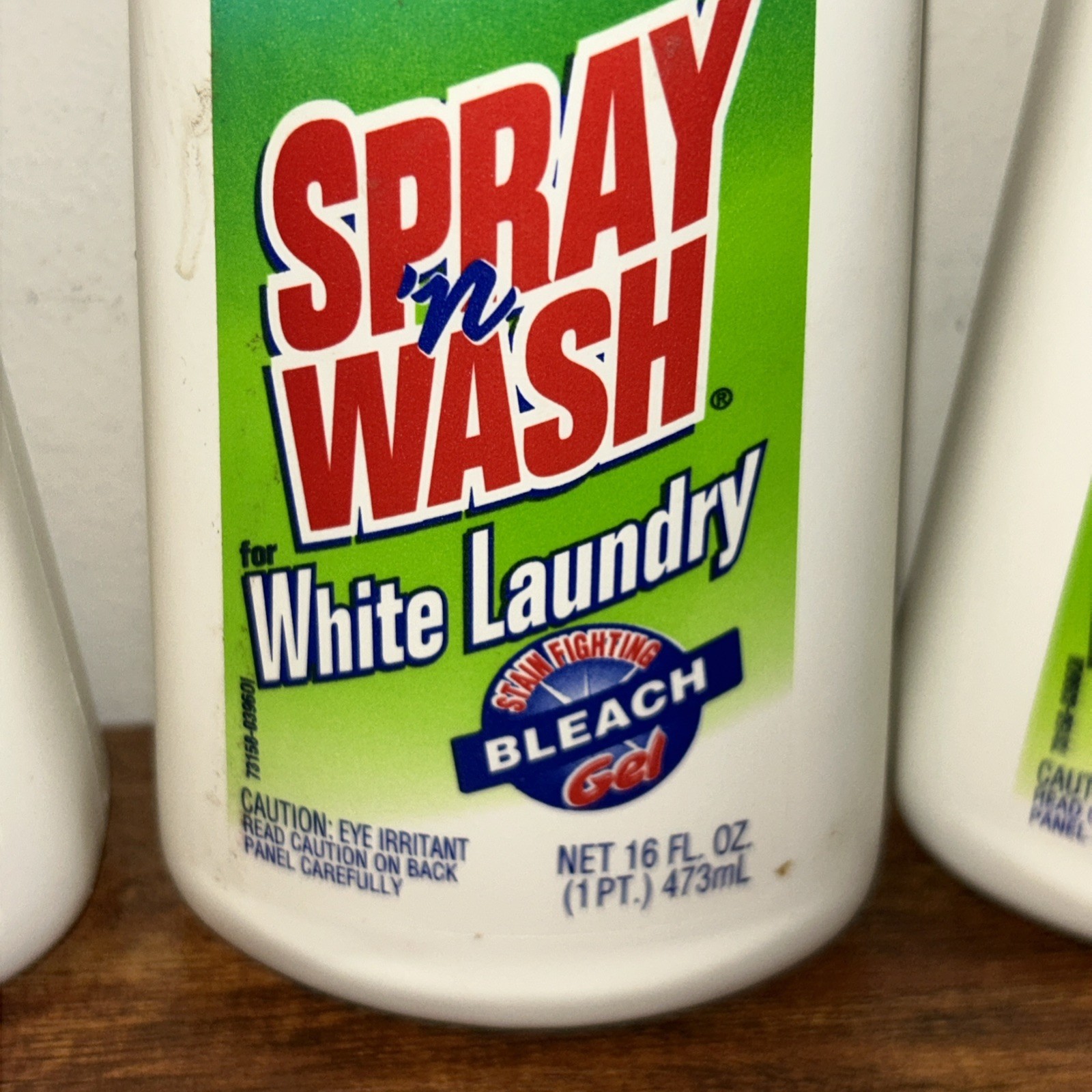 3 Dow Spray ’n Wash Bleach Gel White Laundry Stain Remover 16oz - Full/Near Full
