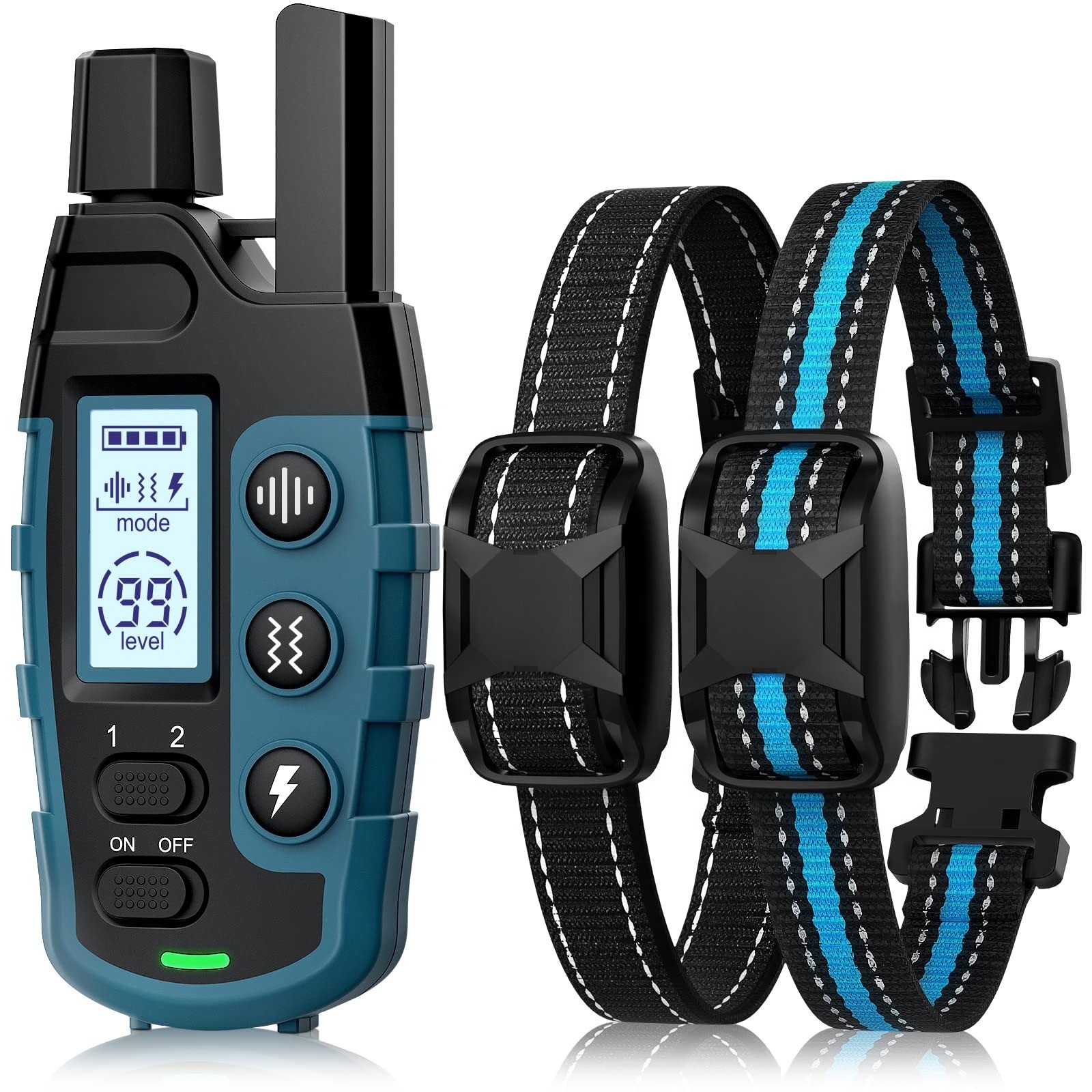 3300ft Remote Dog Training Collar with Shock, Vibrate & Beep Modes