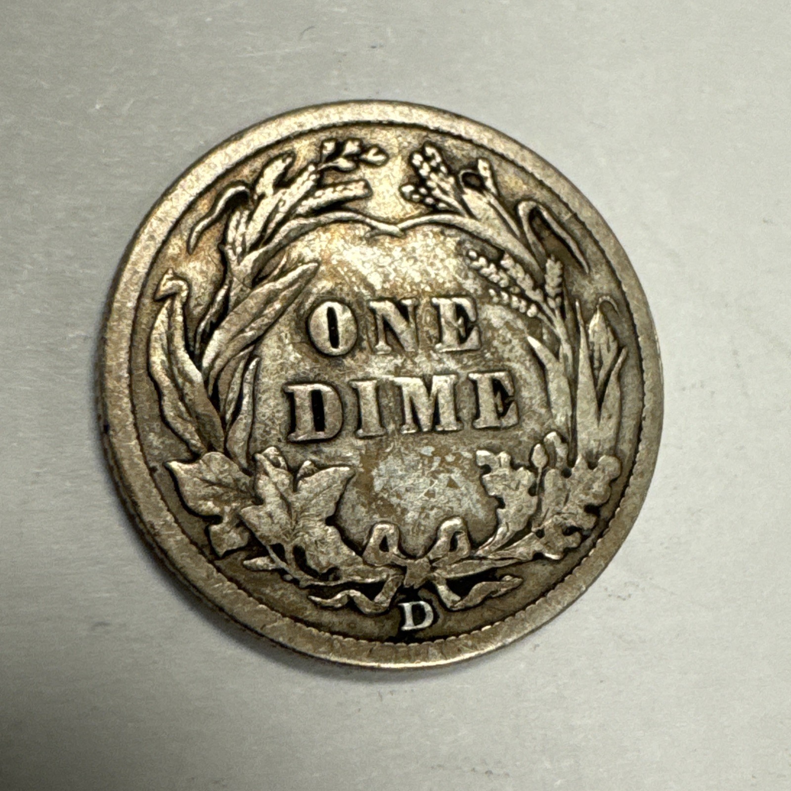 1910-D Barber Silver Dime VF