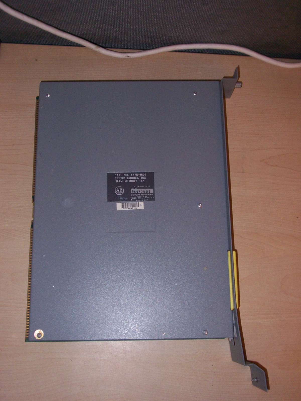 ALLEN BRADLEY 1775-MS4 ERROR CORRECTING RAM MEMORY 16K