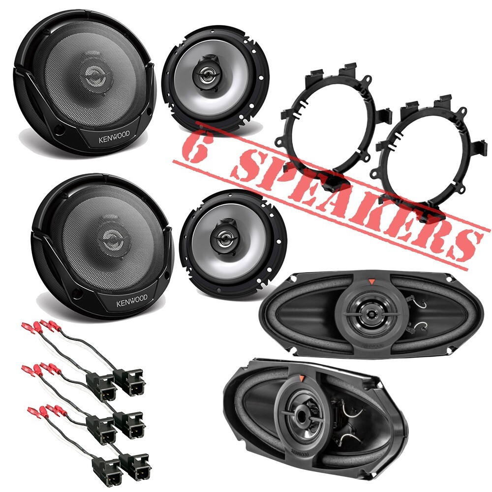 Kenwood Speakers For Front.Rear Door.Overhead for 1995-2006 Suburban*Tahoe*Yukon