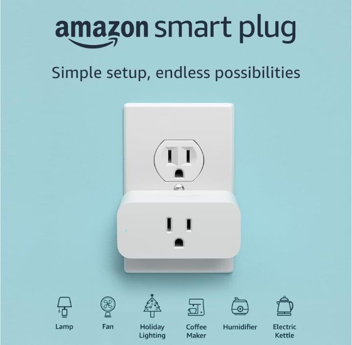 AMAZON SMART PLUG - WORKS WITH ALEXA (CONTROL LIGHTS WITH VOICE) WI-FI INDOORS