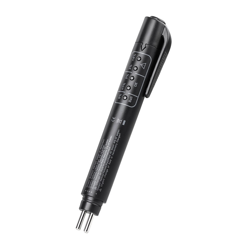 Brake Fluid Liquid Tester 5 LED Auto Brake Diagnostic Testing Tool for DOT3 DOT4