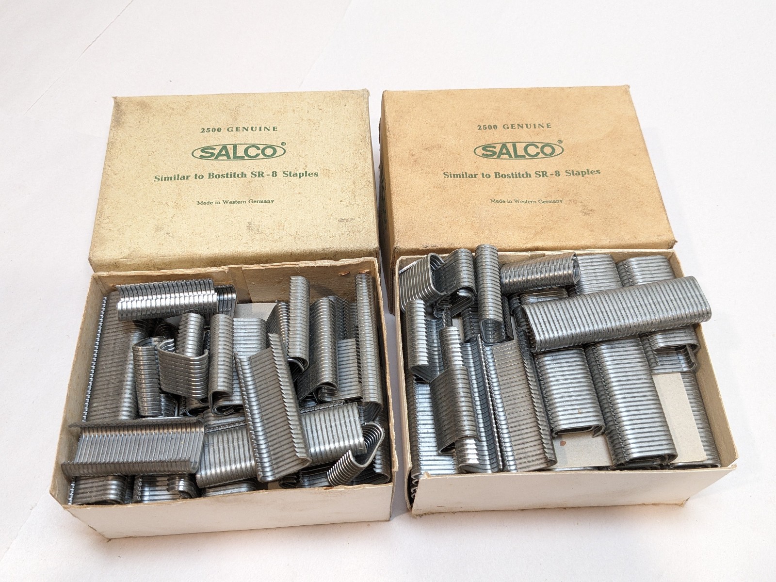 1000's of SALCO Staples for Use In Place of Bostitch SR-8 Hog Ring SR8 Fasteners