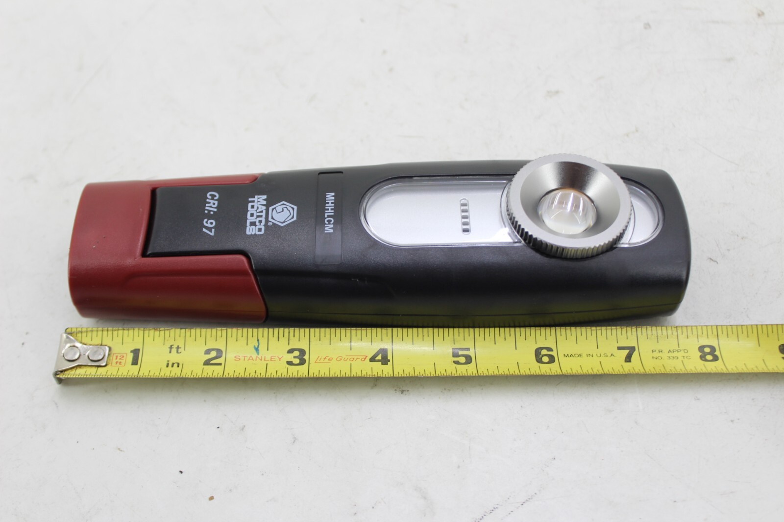 Matco Color Match Rechargeable Magnetic Folding Base Paint Flashlight Sun Light