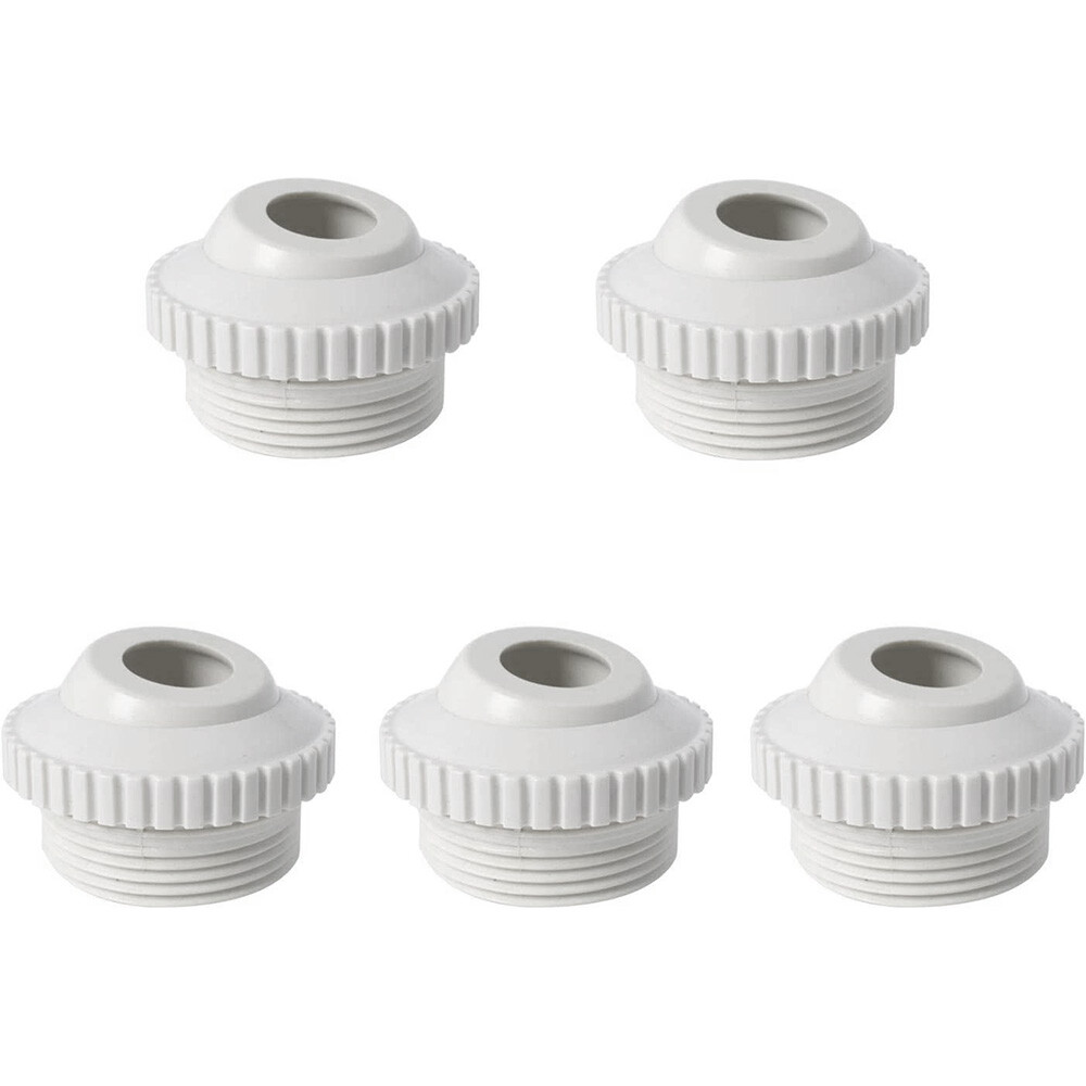 5 PCS Pool Spa Eyeball Jet Slotted Opening Nozzle 1.5" Threaded Adjustable Angle