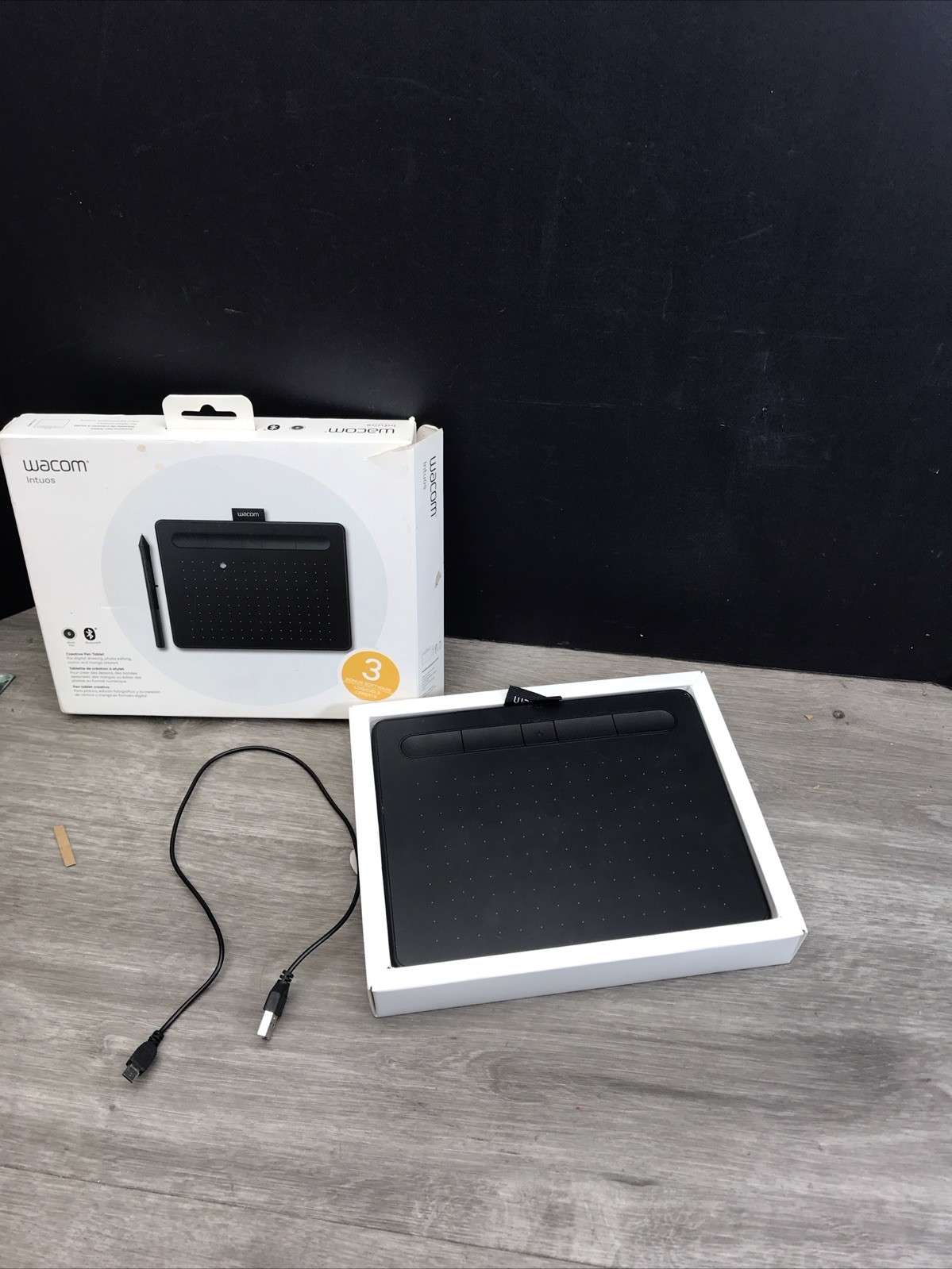 Wacom Intuos CTL-4100 Small Drawing Tablet - Black (TABLET ONLY- NO PEN)