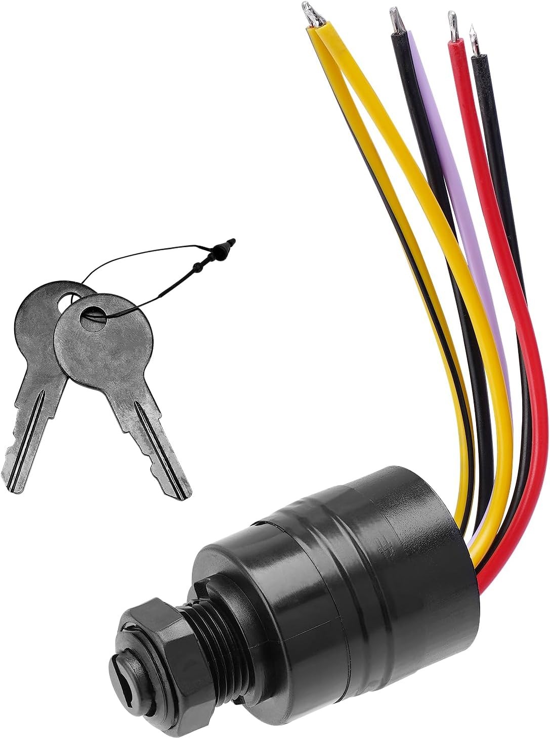 87-88107A5 Boat Ignition Switch with 2 Keys 6 Wire Connectors Mercury Outboard