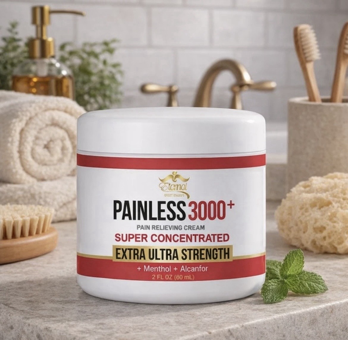 ETERNAL PAINLESS PAIN RELIEVING La Crema Más Fuente Para El Alivio Del Dolor
