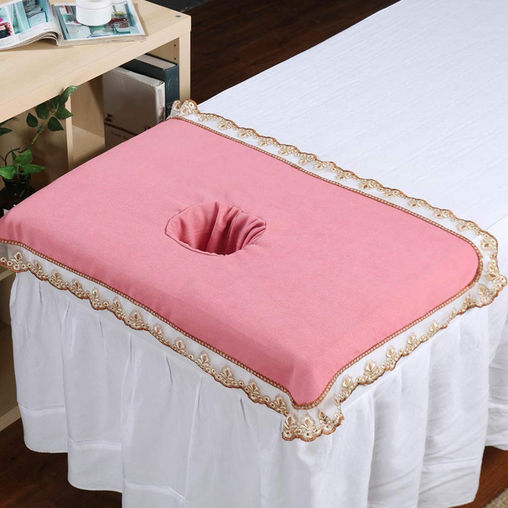 Spa Beauty Bed Sheet, Massage Bed Coverlet with Hole Spa Massage Table Head Cove