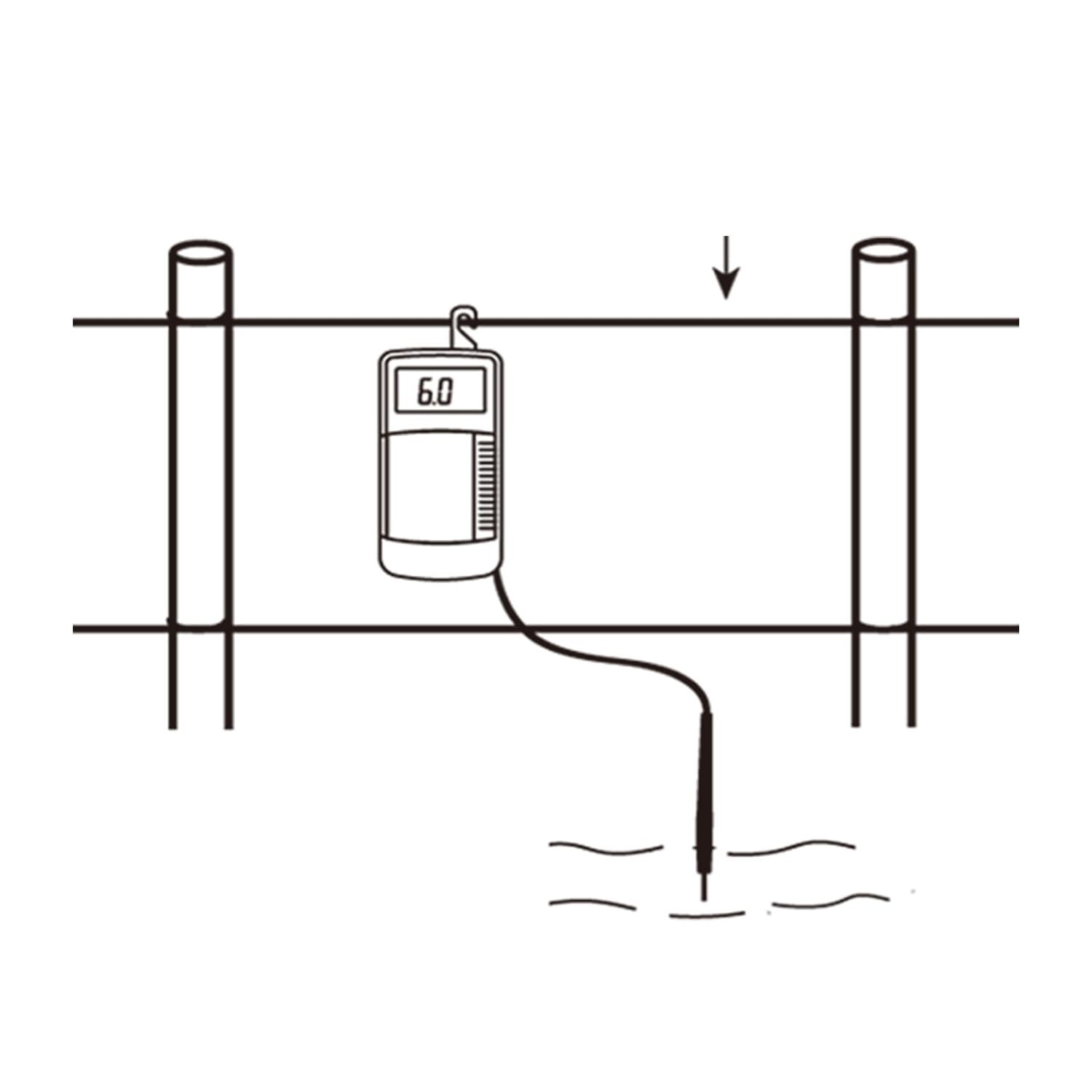 Multi-Functional Electric Fence Meter - Battery Powered Voltage Checker with Bag