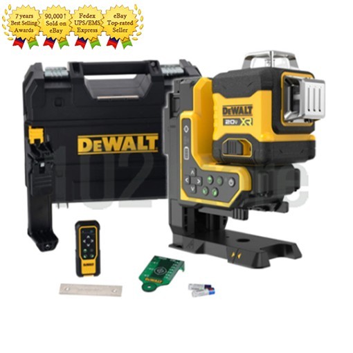 DEWALT DCLE34035N 20V Remote Control 3x360 Green Laser Level Bare Tool