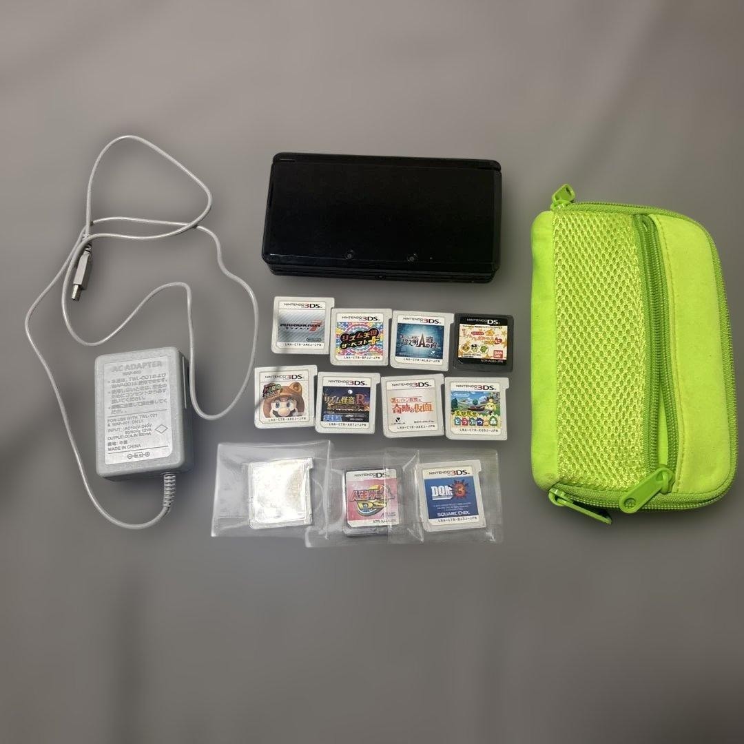 3DS/2DS/DS Nintendo 3Ds Black 11 Software Charger Japan