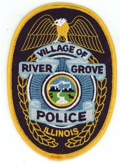 ILLINOIS IL RIVER GROVE POLICE NICE SHOULDER PATCH SHERIFF