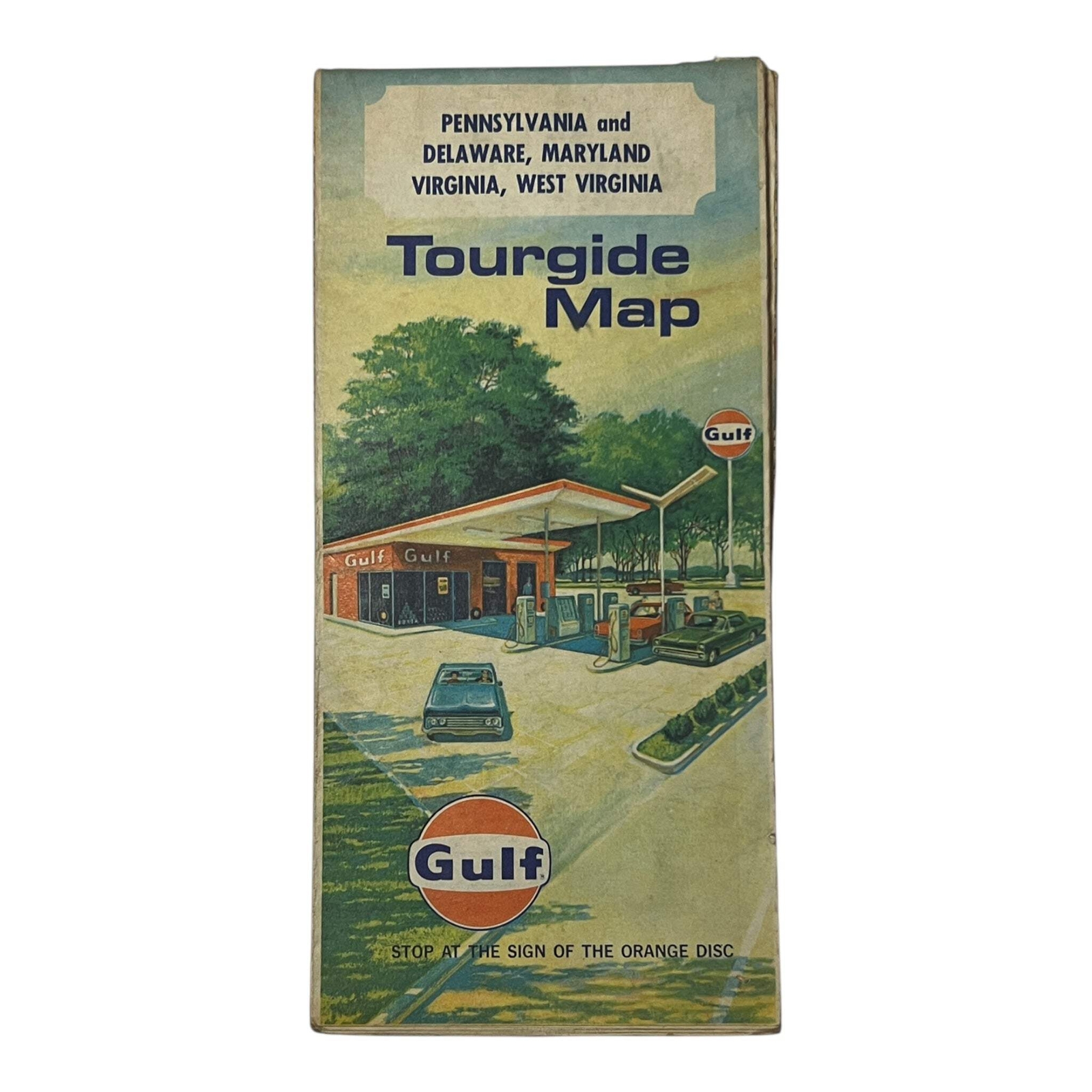 Map - Gulf Tourgide Map Pennsylvania / Delaware / Maryland / Virginia / West Vir