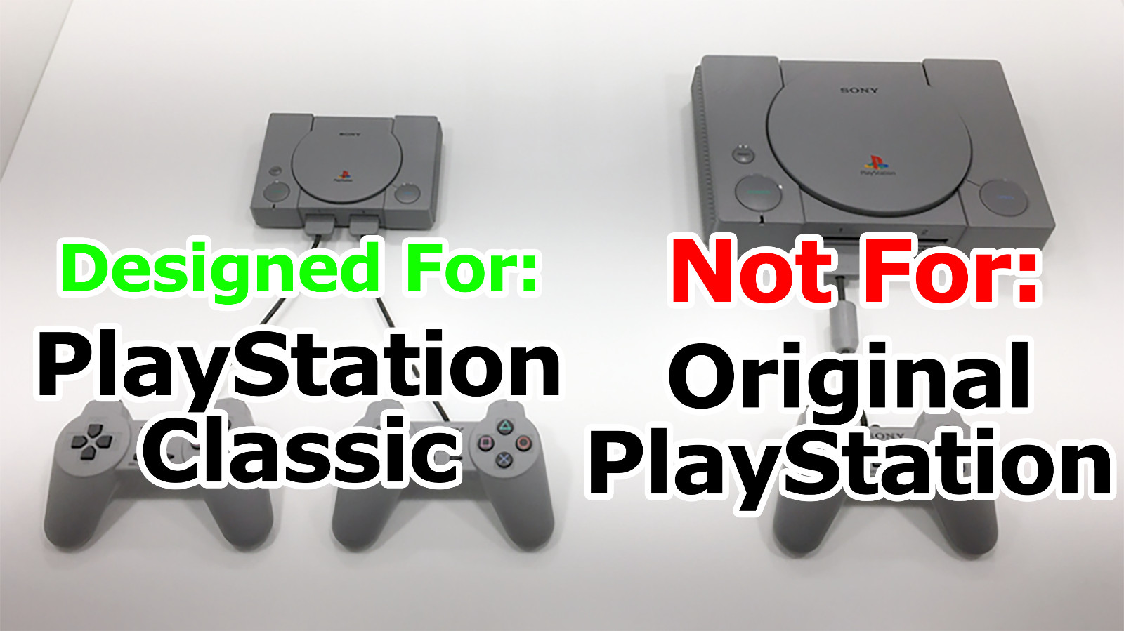 Sony PlayStation 1 PS1 Classic Console Wall Mount Hanger for PlayStation Classic